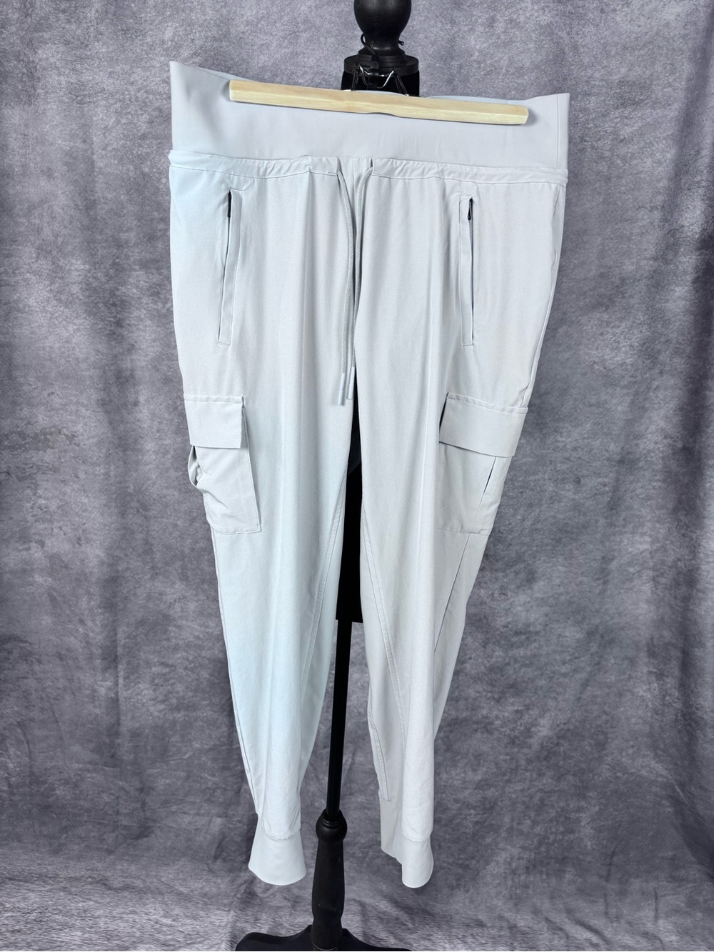 Athleta Light Gray Cargo Jogger Pants
